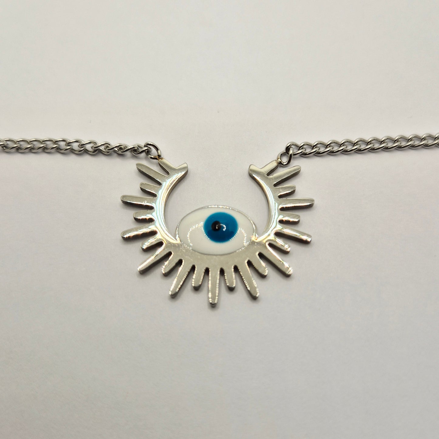 Silver Sunny Eye Necklace