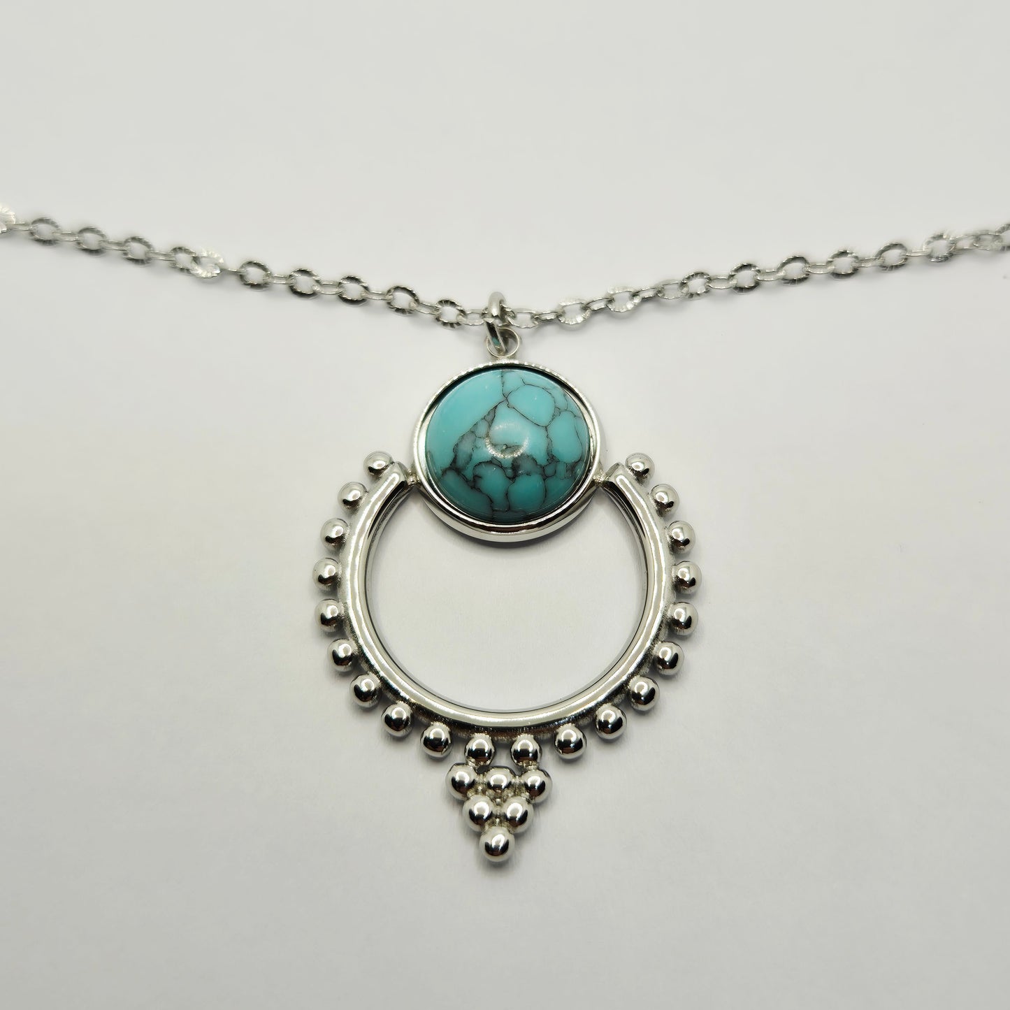 Silver Center Necklace