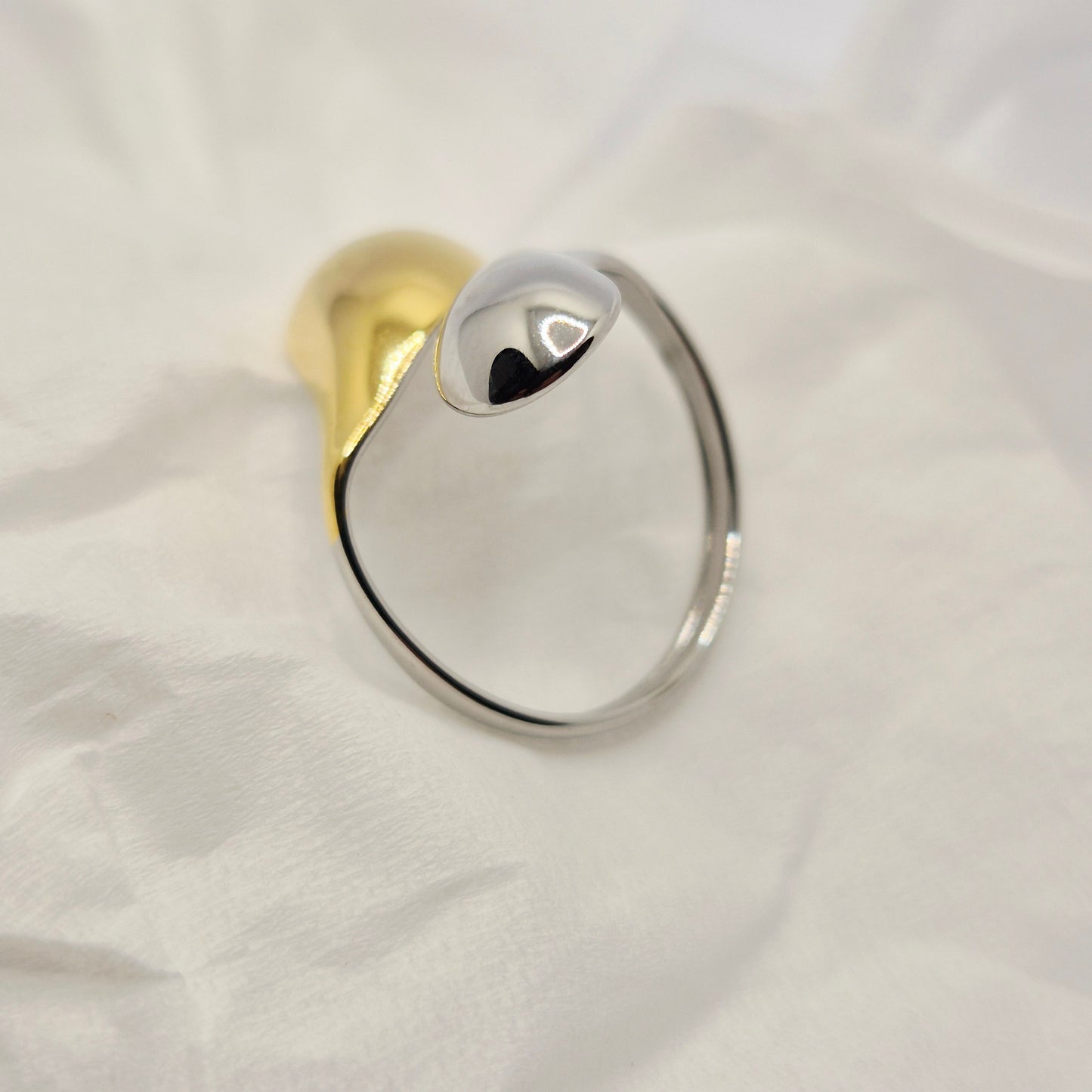Gold + Silver Mykonos Ring