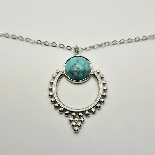Silver Center Necklace