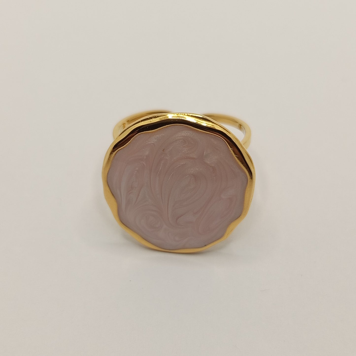 Cloud Pink Gold Ring
